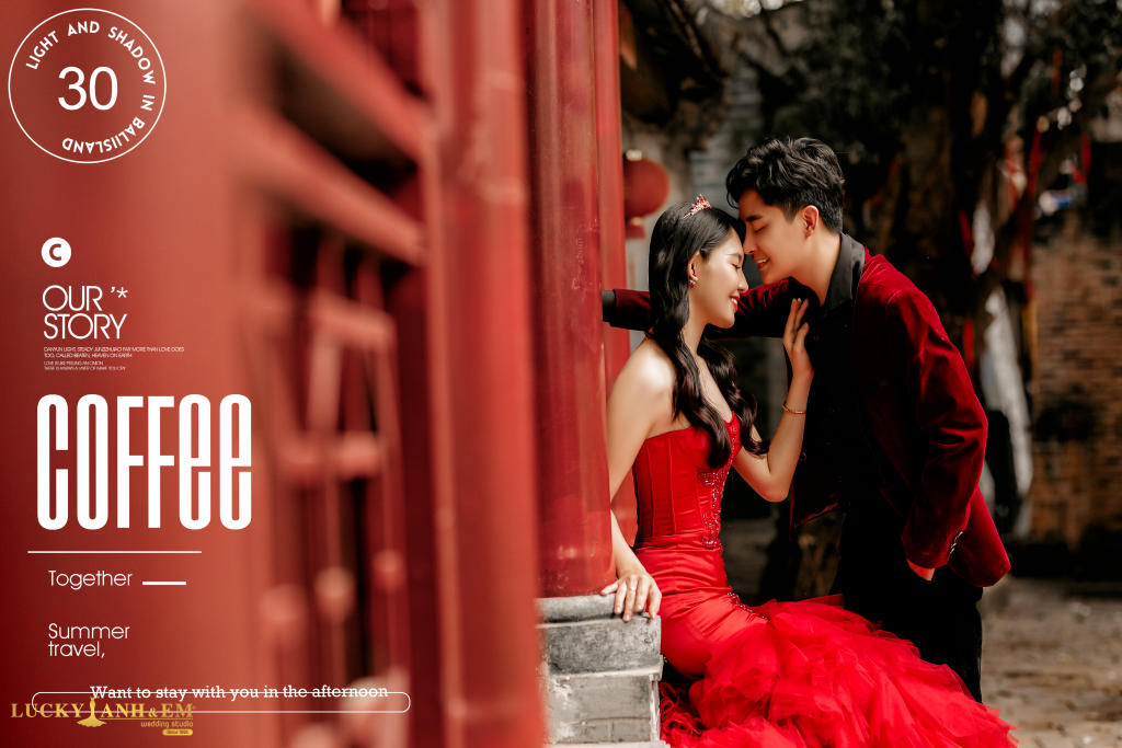 Phim trường Alibaba 2/2022 - Váy cưới đuôi cá đỏ cúp ngực
