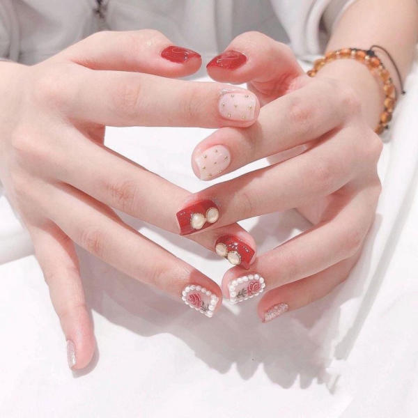 Nail cô dâu - Top 15 mẫu nail cô dâu đẹp đơn giản - Lucky Anh & Em