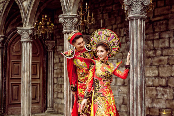 Chụp hình cưới áo dài truyền thống đẹp ý nghĩa | Kinh nghiệm