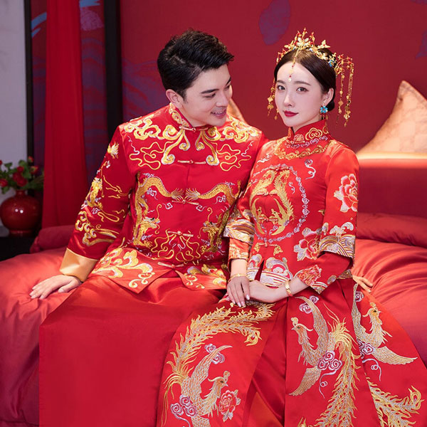 Bộ sưu tập áo cưới truyền thống Trung Quốc đẹp, giá rẻ